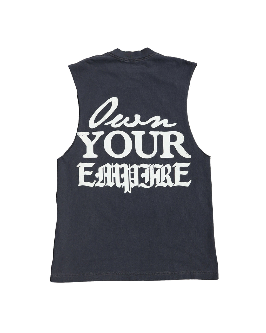 "Bandit" Cutoff Tee (Washed Black/Red)