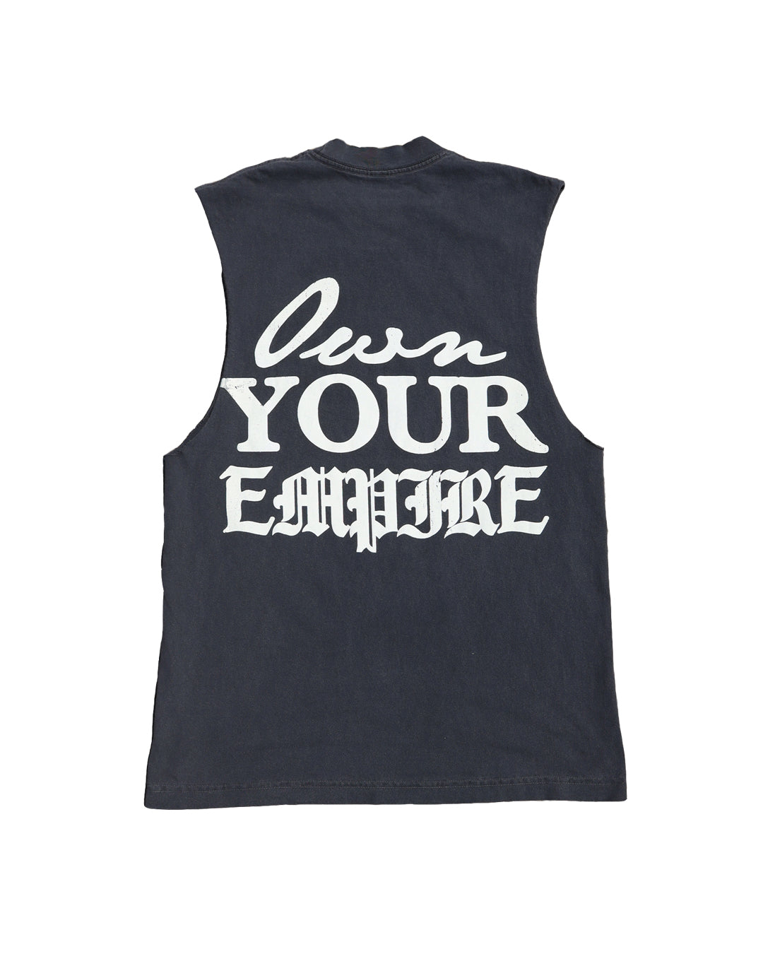 "Bandit" Cutoff Tee (Washed Black/Red)