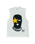 "Bandit" Cutoff Tee (Gold/Off-White)