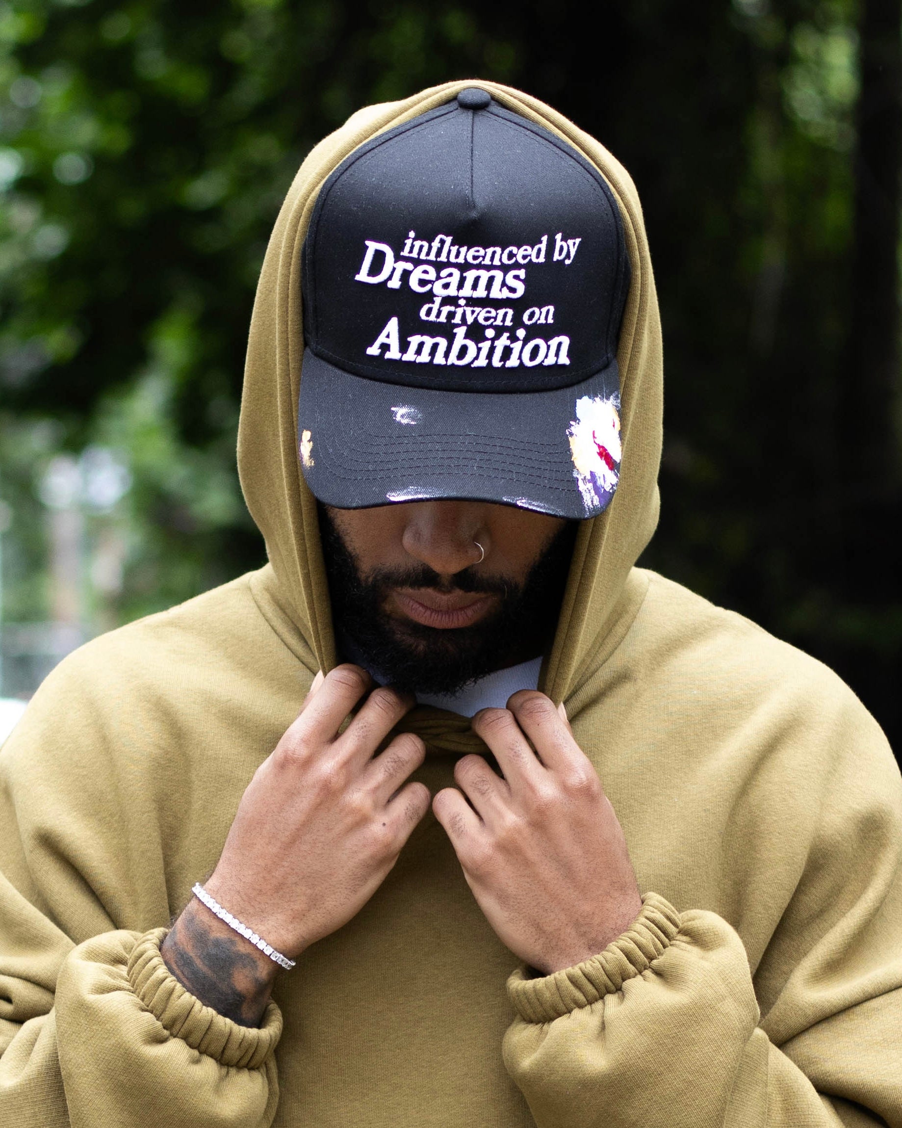 “Ambition” Trucker Hat (Black/Multi)