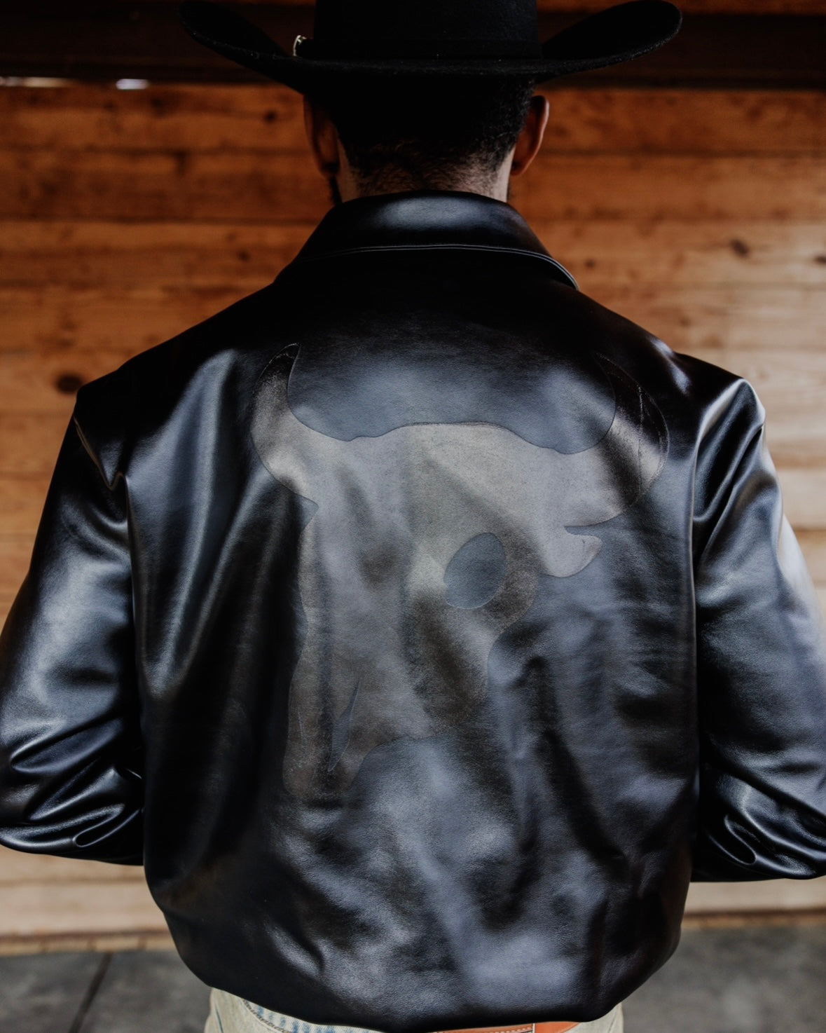 Rodeo Leather Bomber Jacket