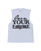 "Bandit" Cutoff Tee (Pink/True White)
