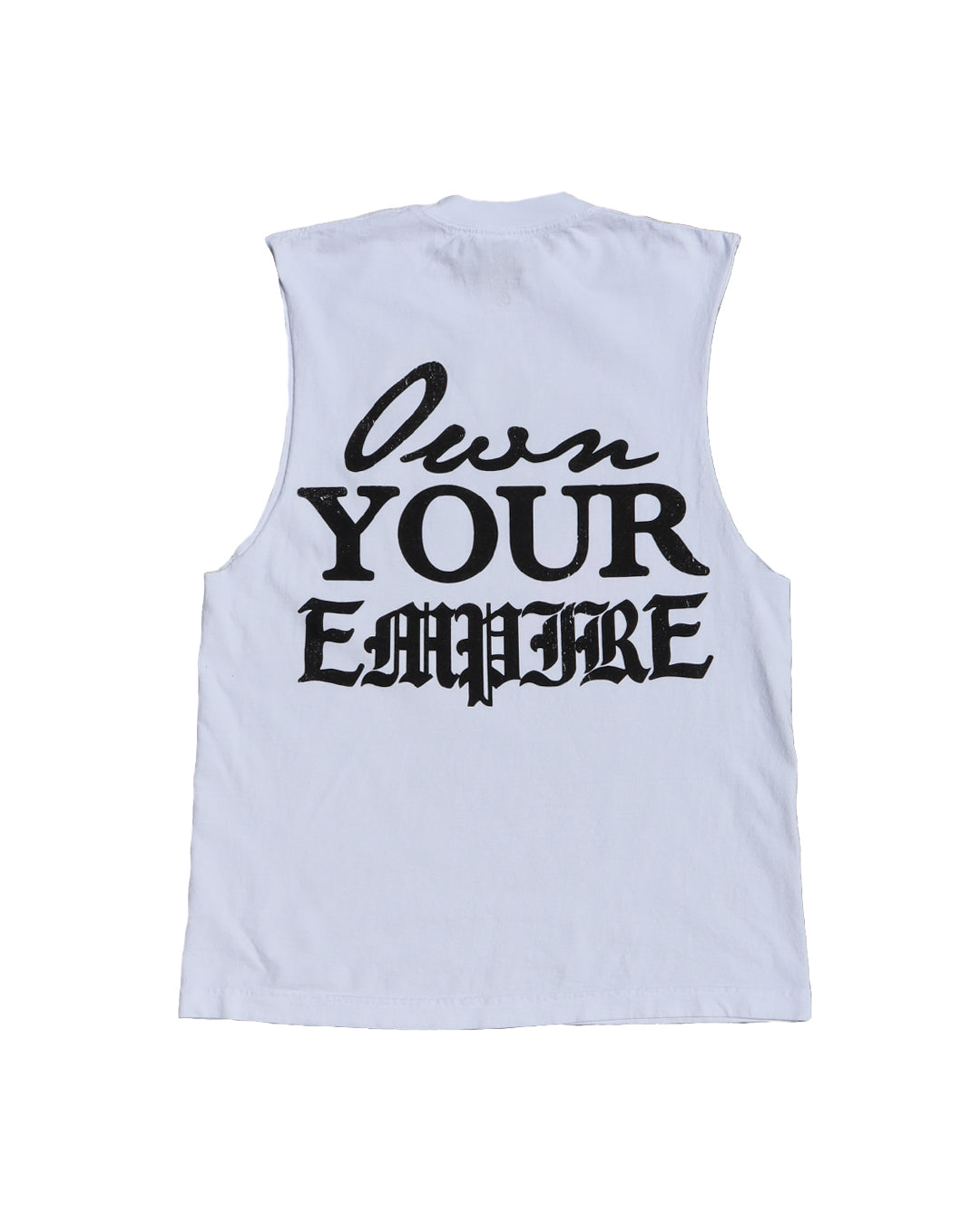 "Bandit" Cutoff Tee (Pink/True White)